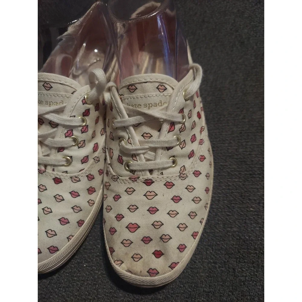 Keds Kate Spade Shoes Womens 7.5 Lips Kiss New York Champion Sneakers Y2k Boho‎